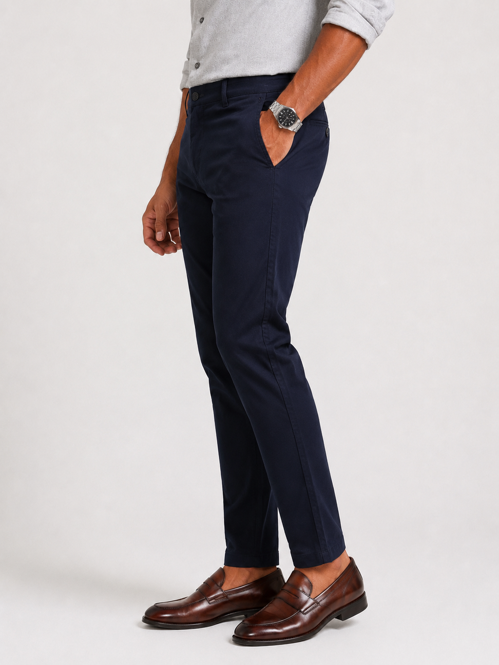 Dark Navy Gap Twill Trouser