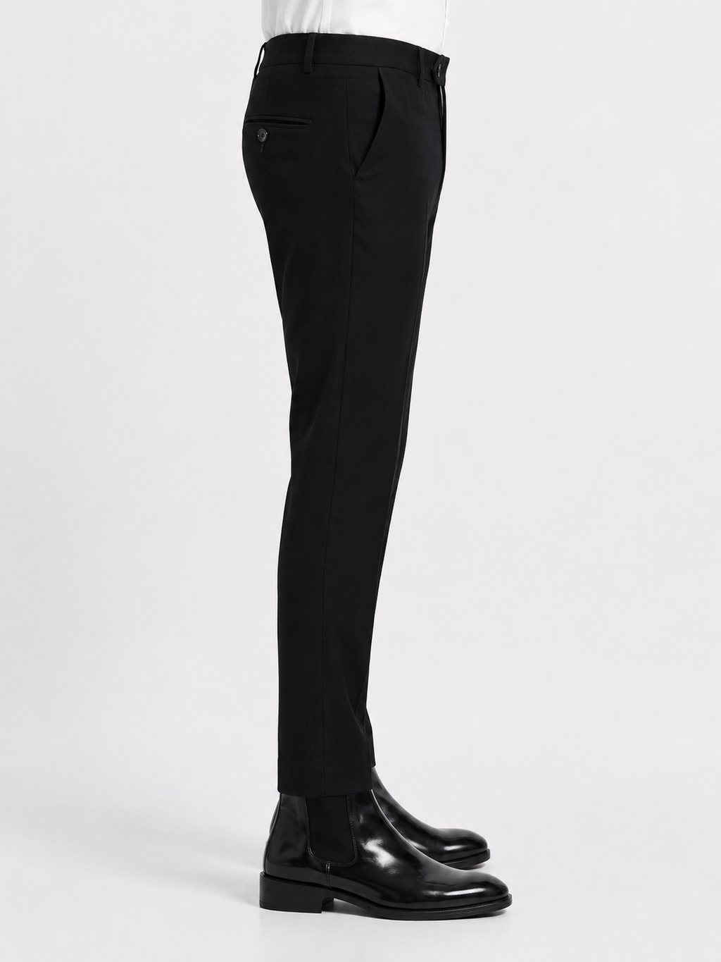 Indo Black Lachka Stretch Formal Trouser