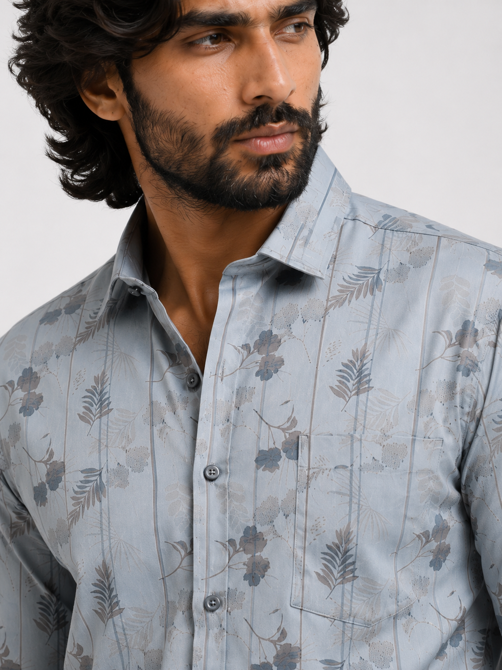Tectonic Flora Artisan Pinstripe Shirt