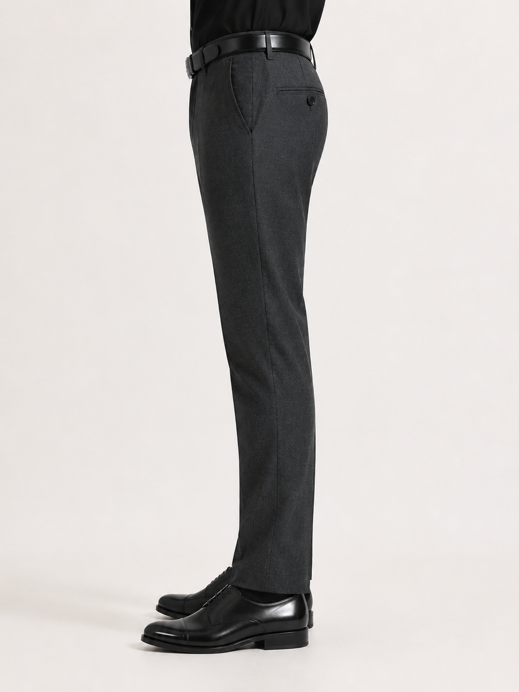 Grey 4-Way Stretch Formal Trouser