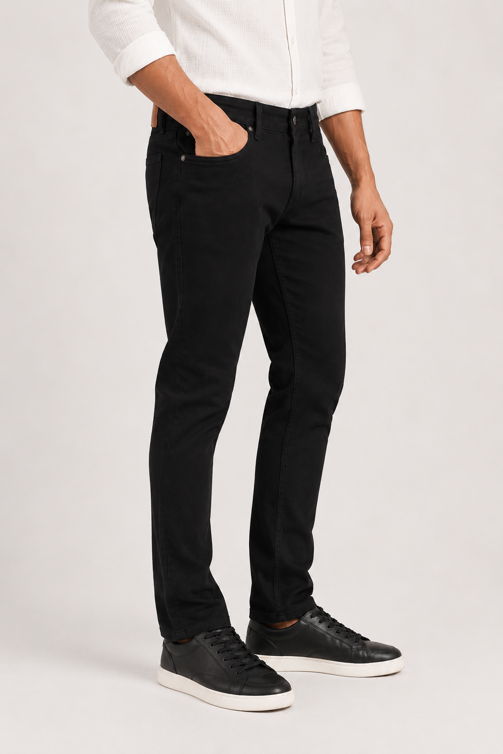 Classic Black Slim Fit Denim