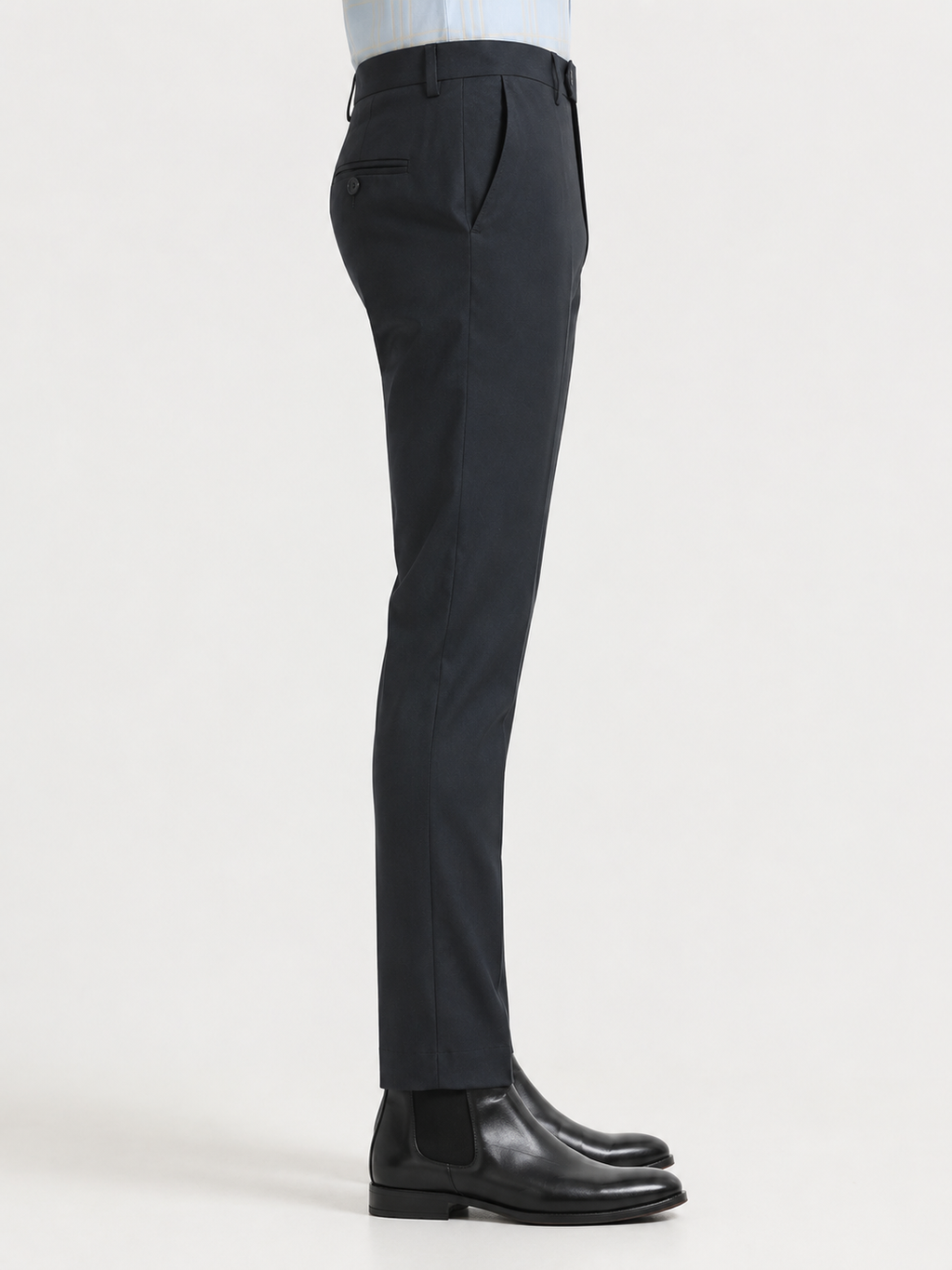 Blue 4-Way Stretch Formal Trouser