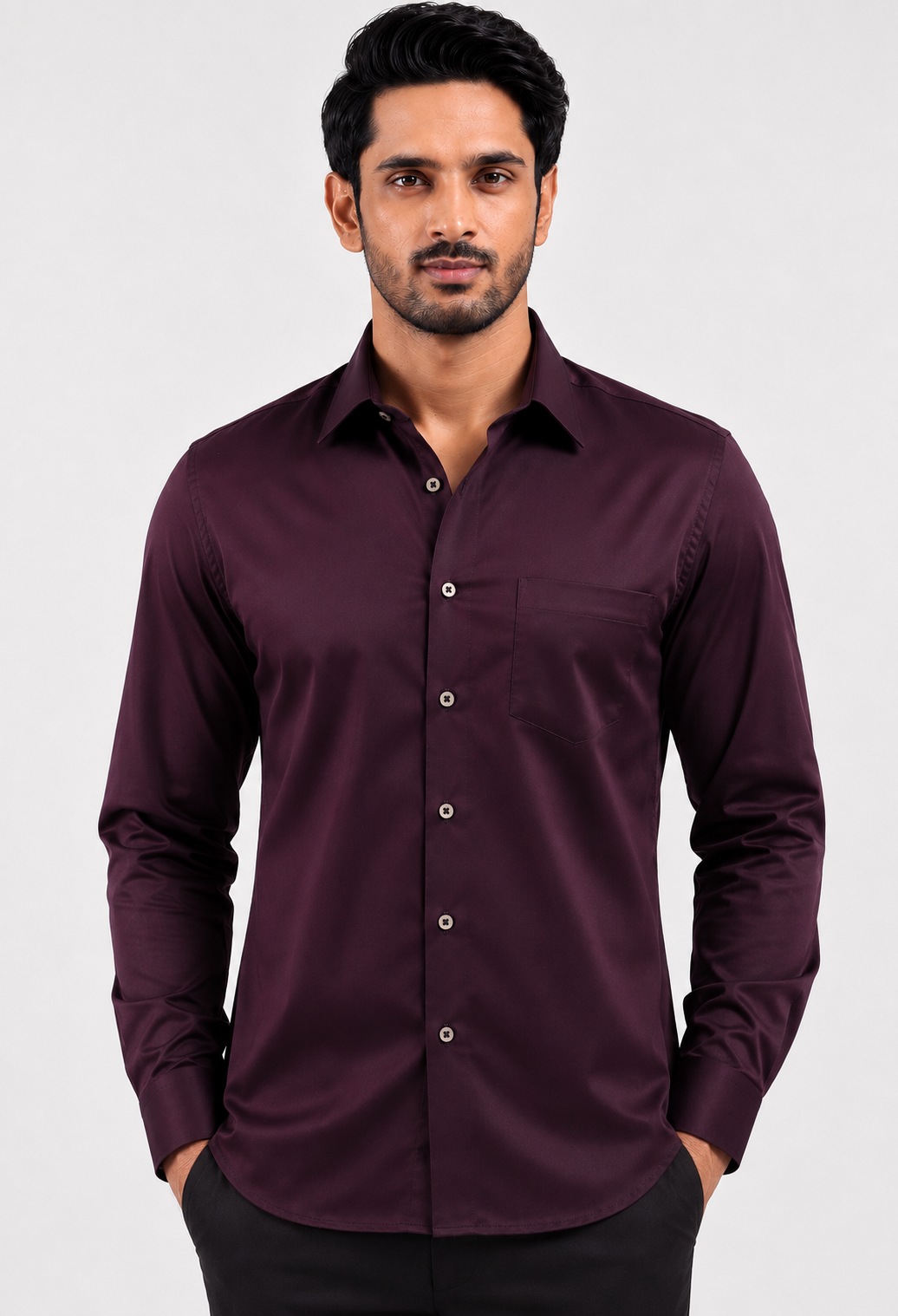 Deep Merlot Formal Shirt