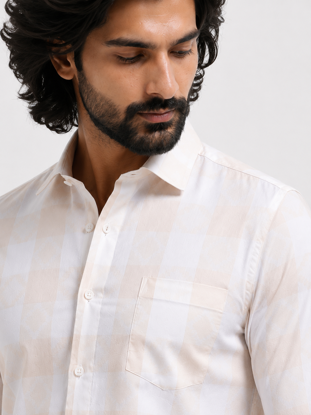 Sandblock Luxe Check Jacquard Shirt