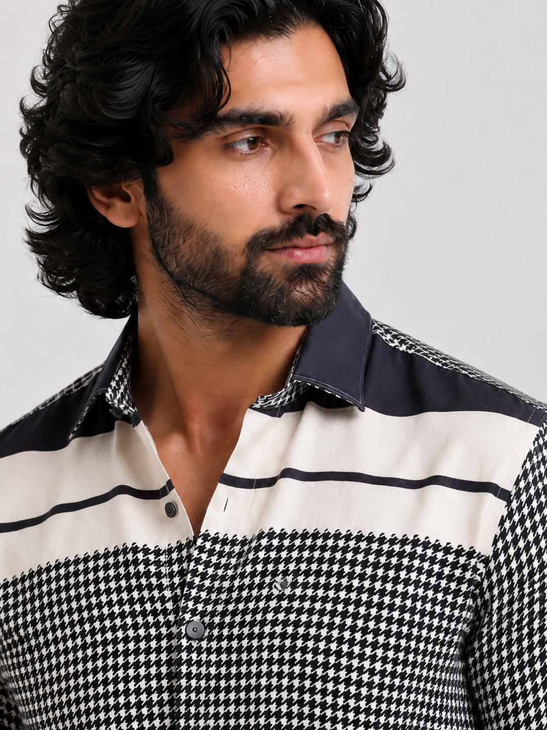 Charcoal Mosaic Luxe Shirt