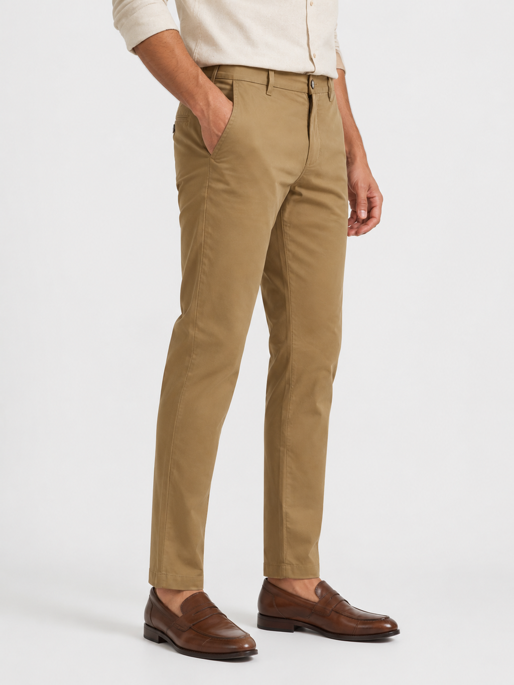 Camel Brown Strecth Trouser