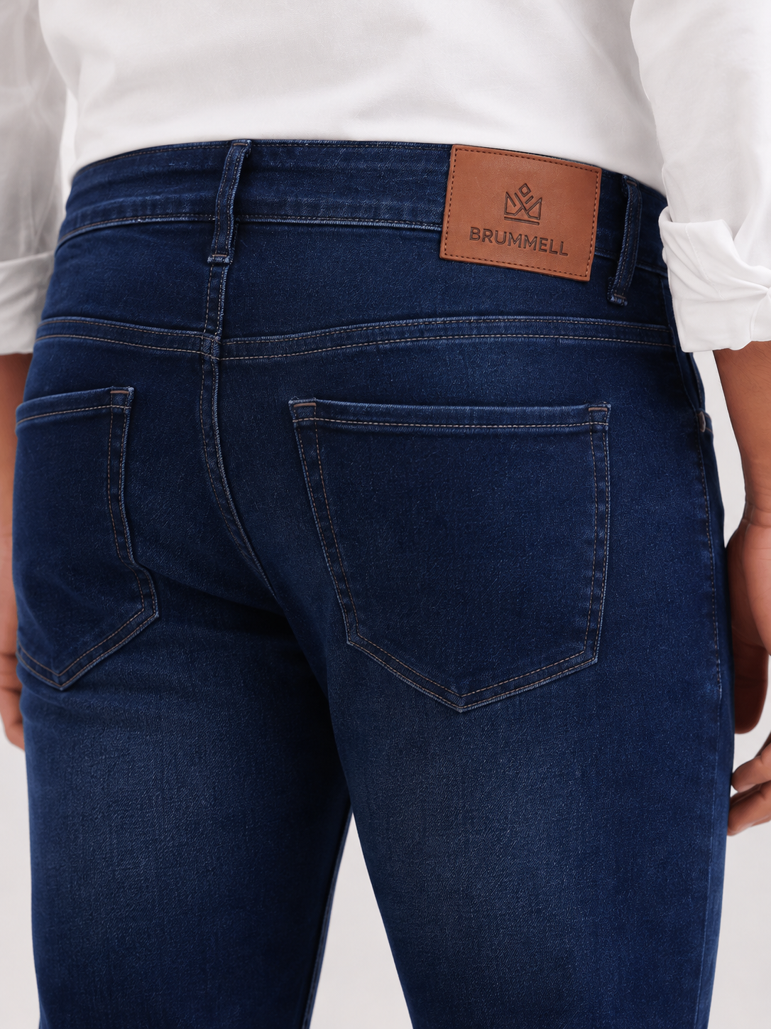 Indigo Dark Blue Slim Fit Denim