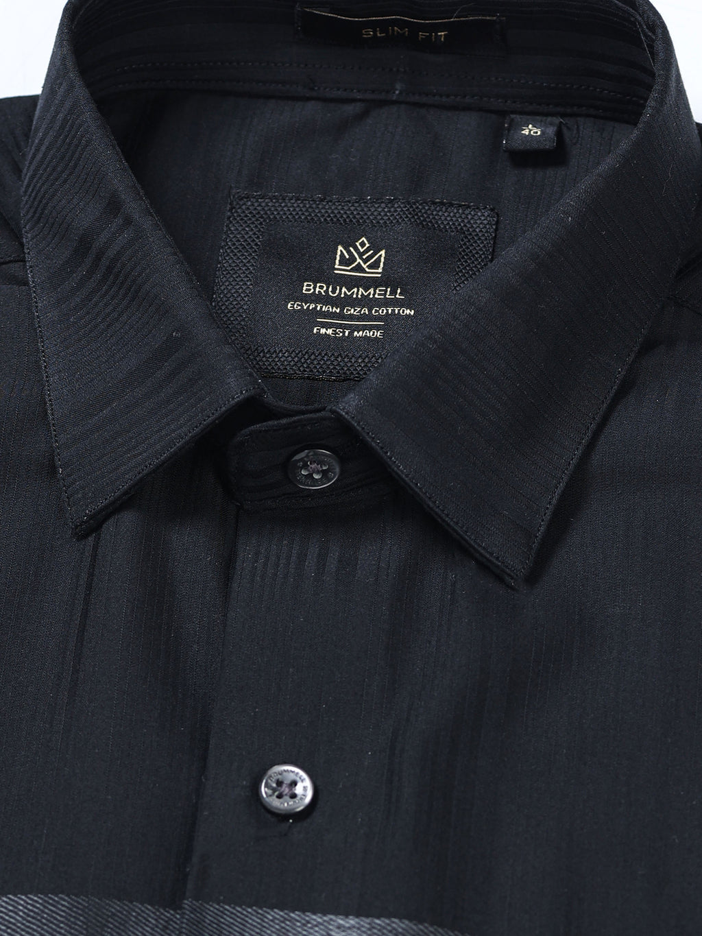Midnight Linear Signature Jacquard Shirt