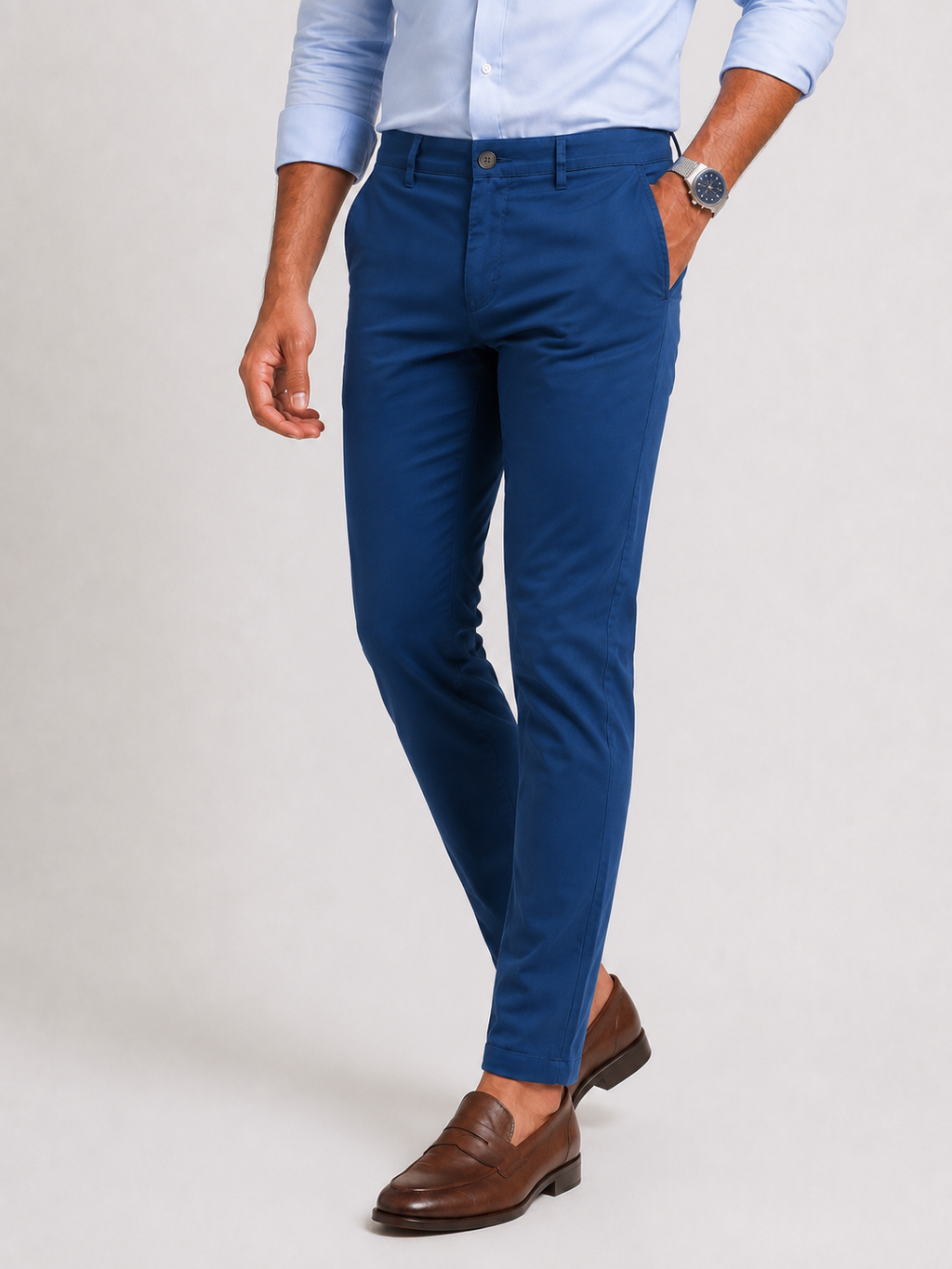 Royal Blue Gap Twill Trouser