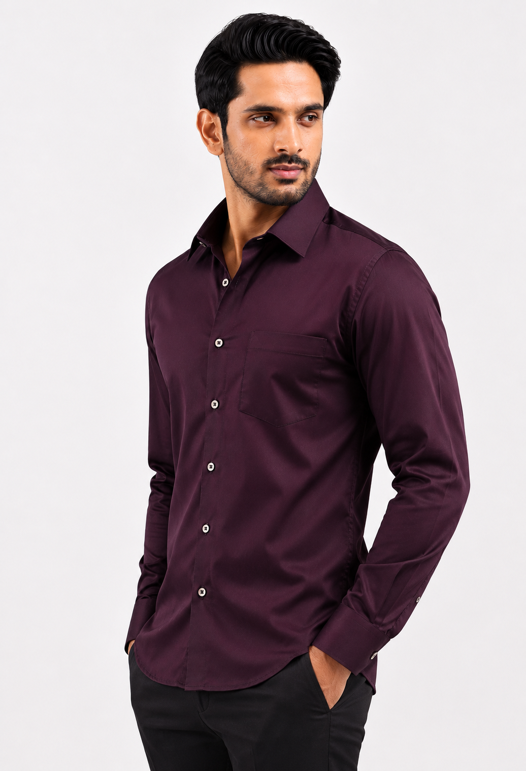 Deep Merlot Formal Shirt