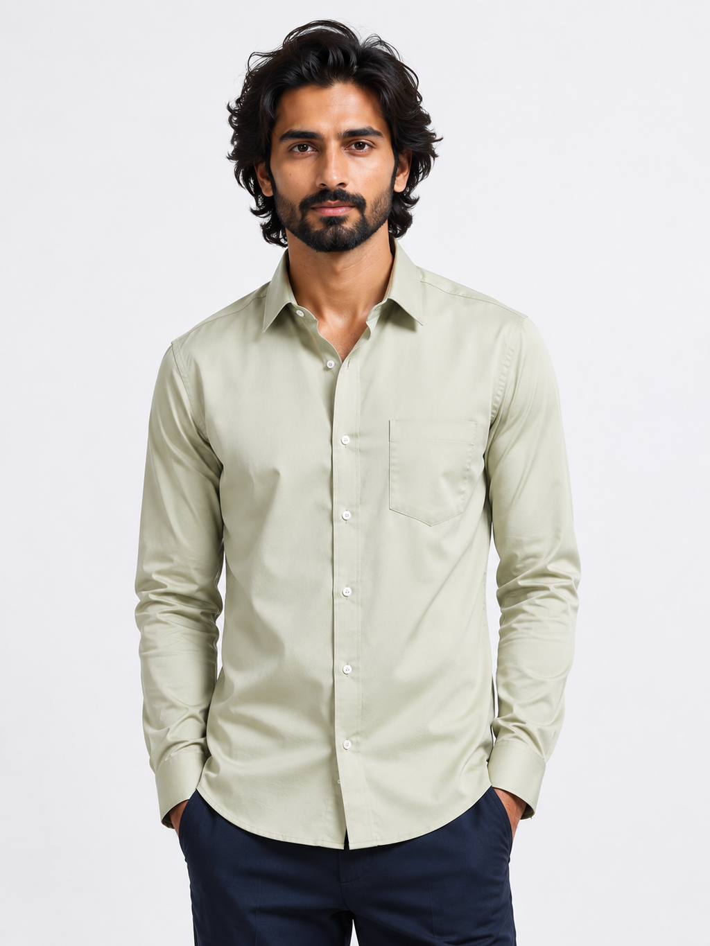 Muted Olive Signature Shirt