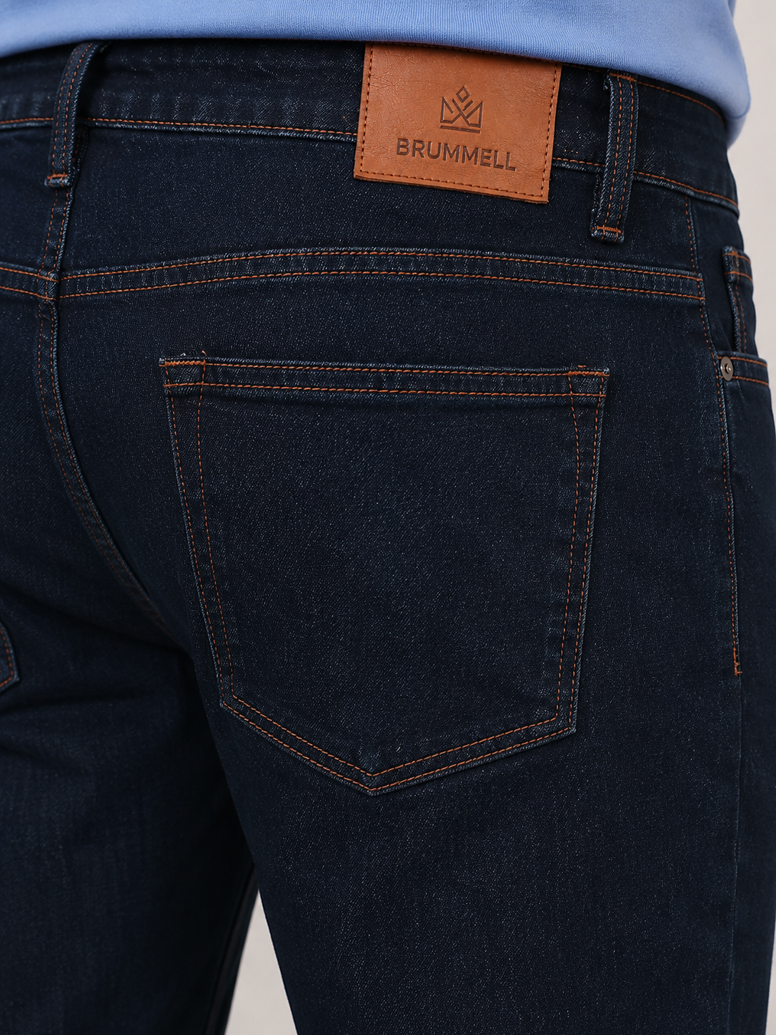 Navy Blue Slim Fit Denim