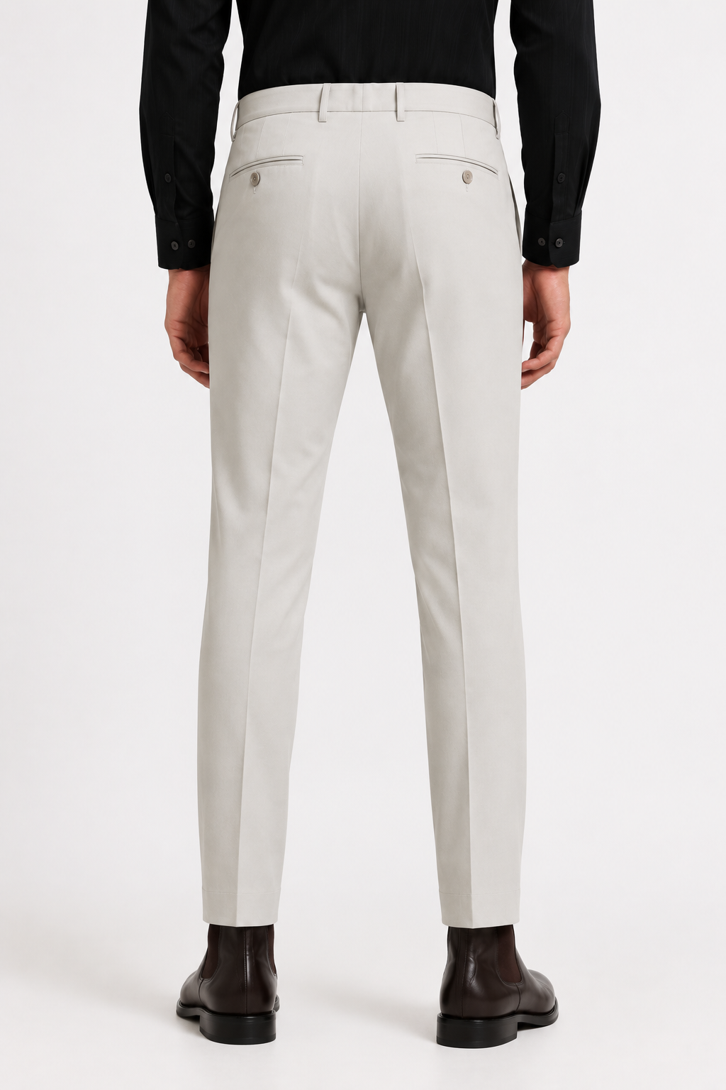 Smoke Grey 4-Way Stretch Formal Trouser