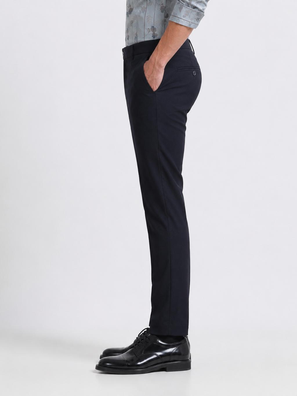 Ink Blue 4-Way Stretch Formal Trouser