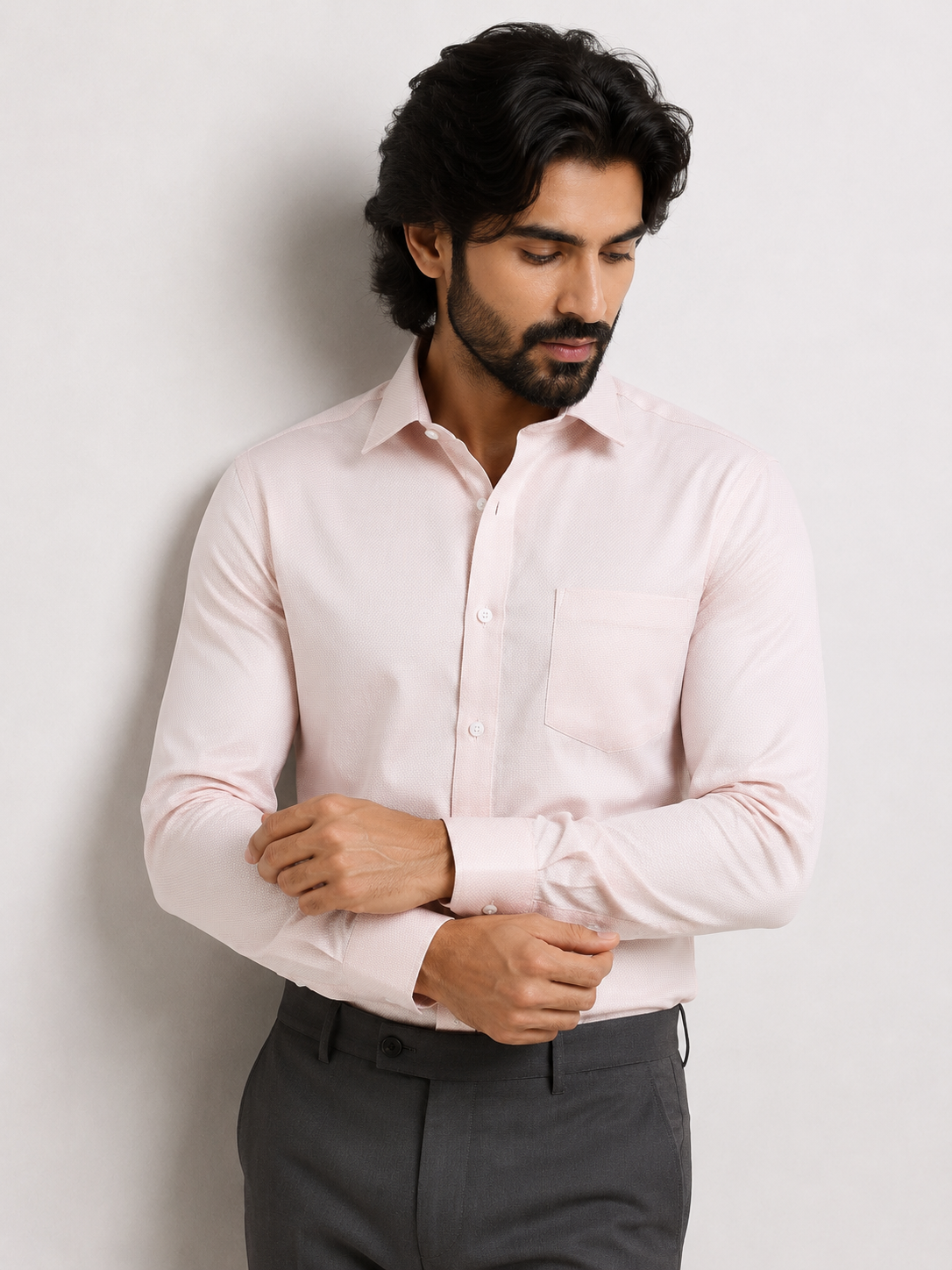 Rose Quartz Jacquard Shirt