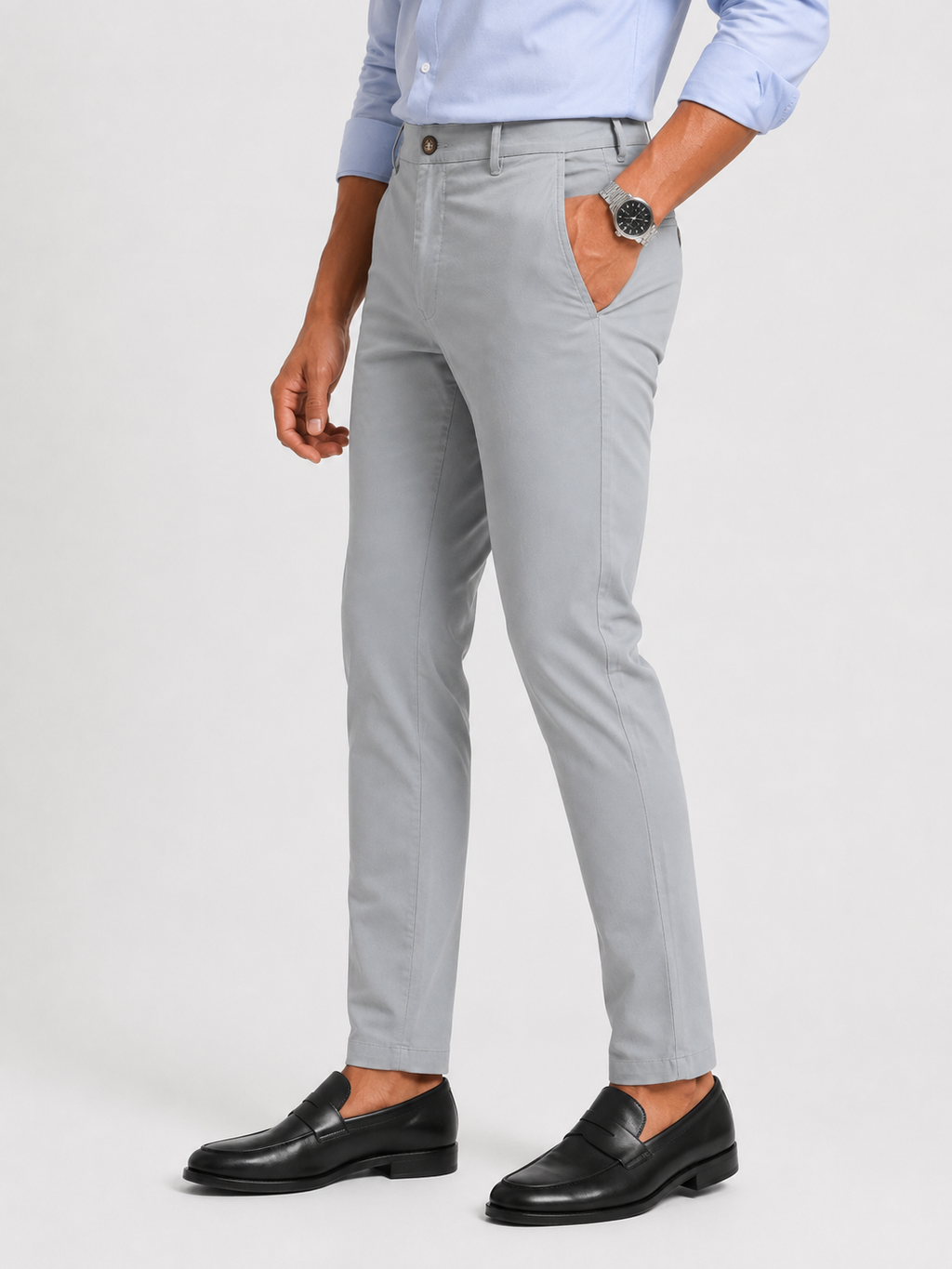 Grey Gap Twill Trouser