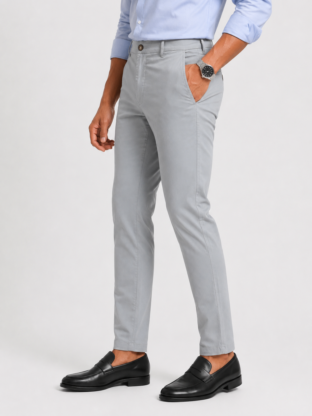Grey Gap Twill Trouser