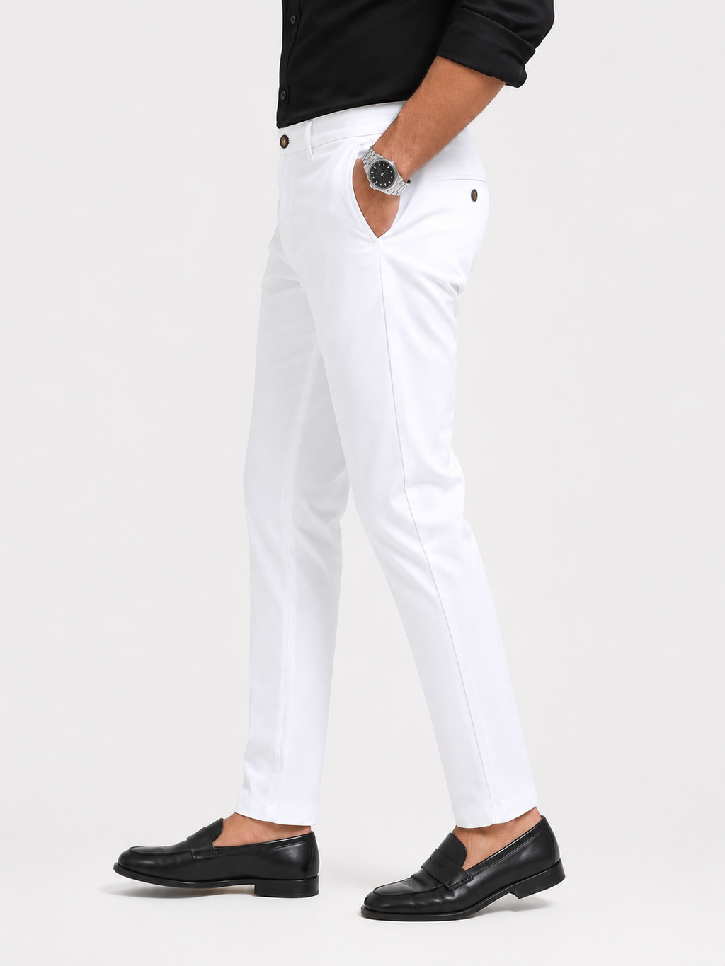 Imperial White Giza Trouser