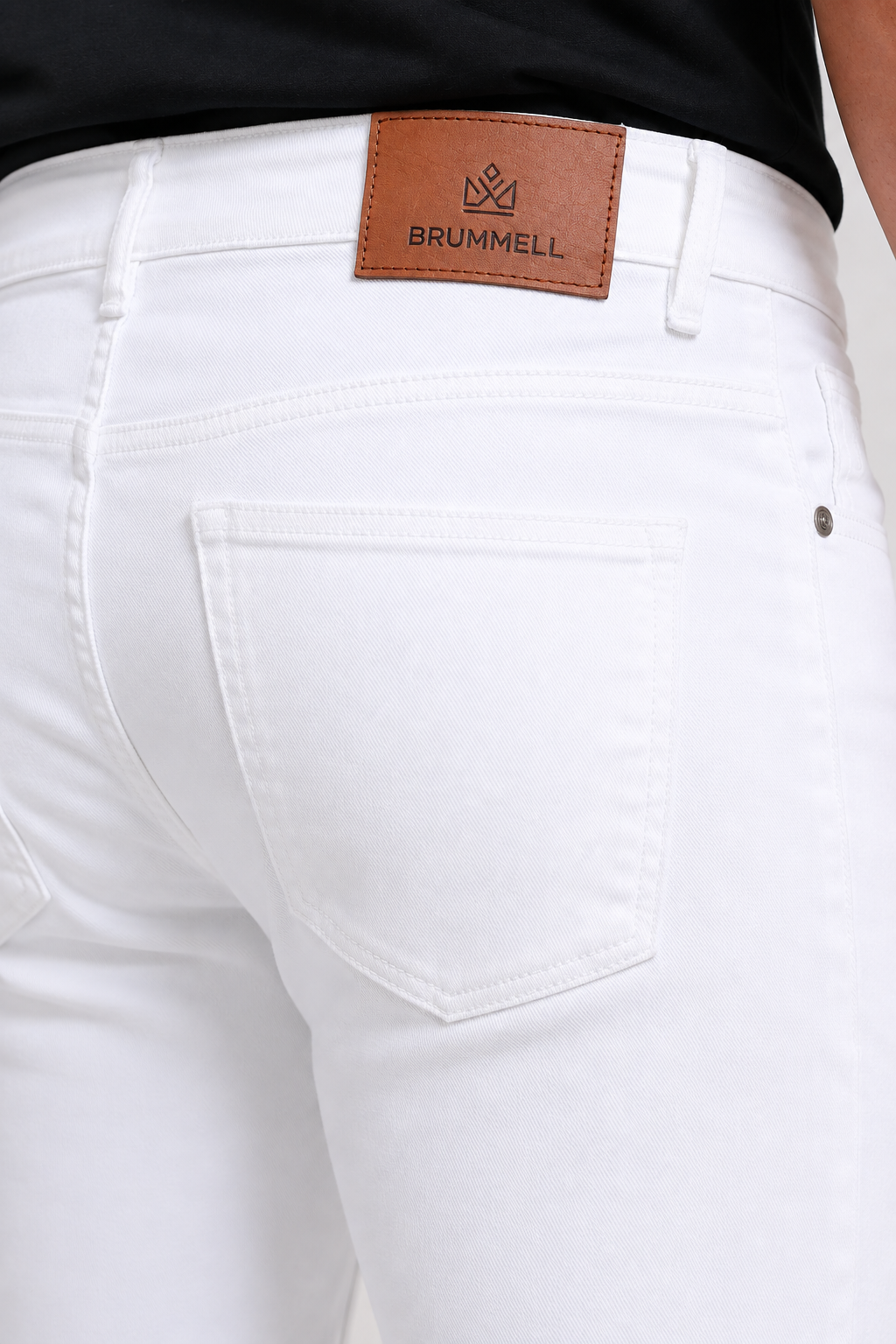 White Slim Fit Denim