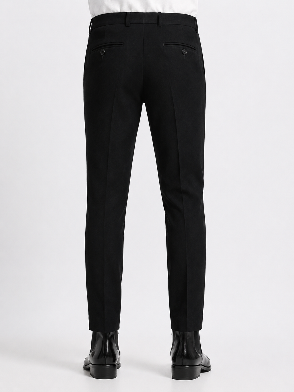 Indo Black Lachka Stretch Formal Trouser