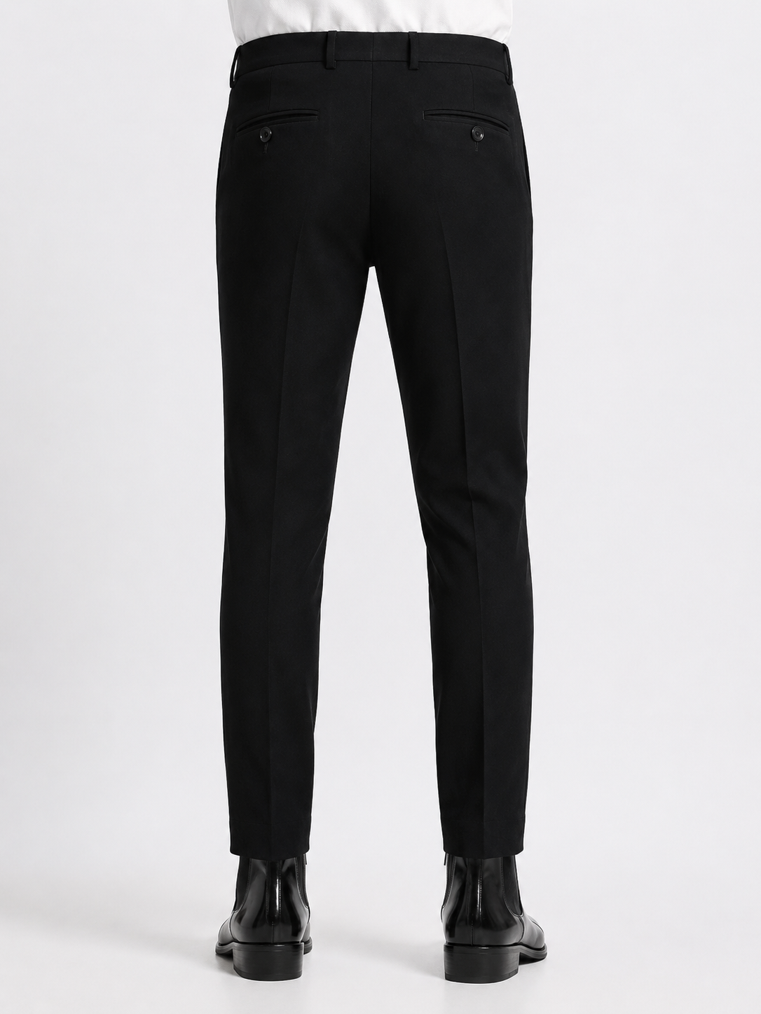 Indo Black Lachka Stretch Formal Trouser