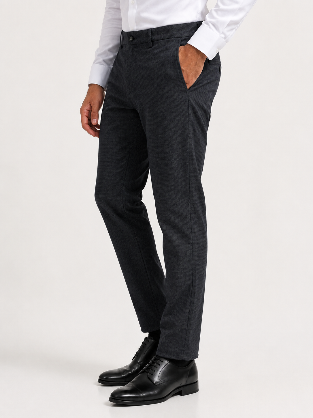 Black Dobby Trouser