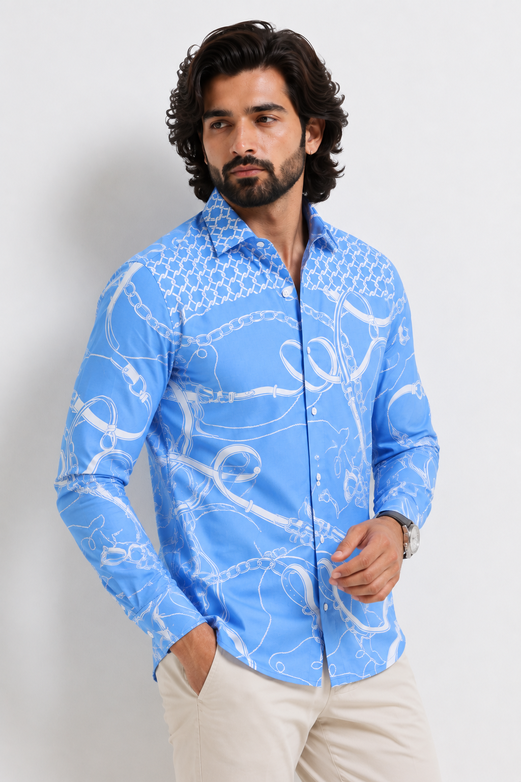 Cerulean Equestrian Artisan Shirt