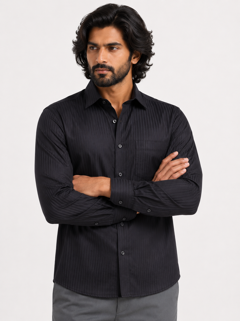 Midnight Shadow Stripe Shirt