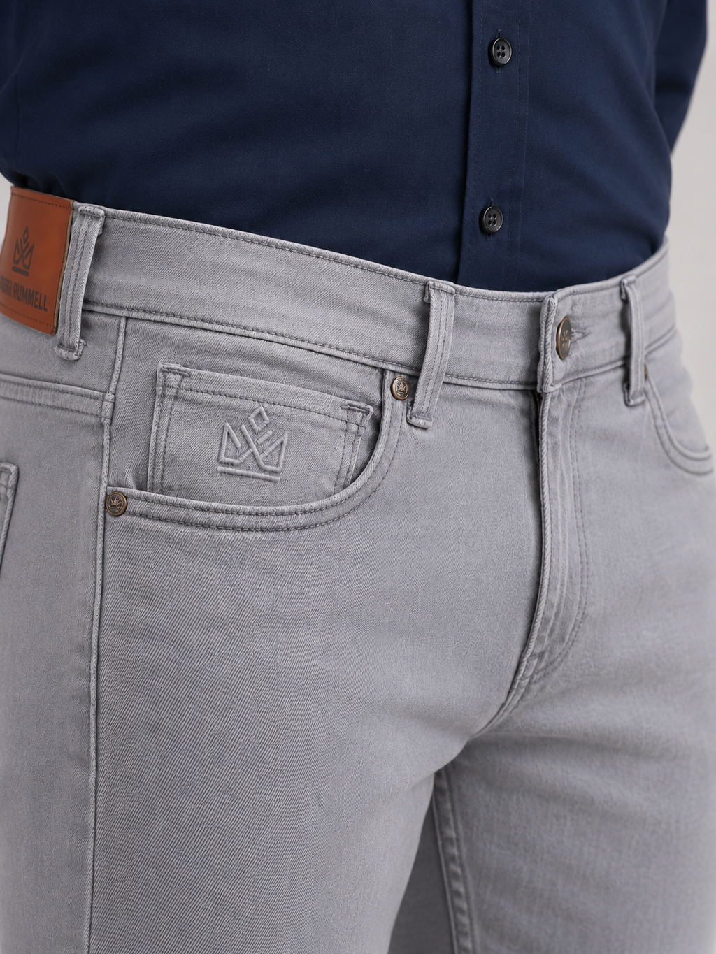 Light Grey Slim Fit Denim