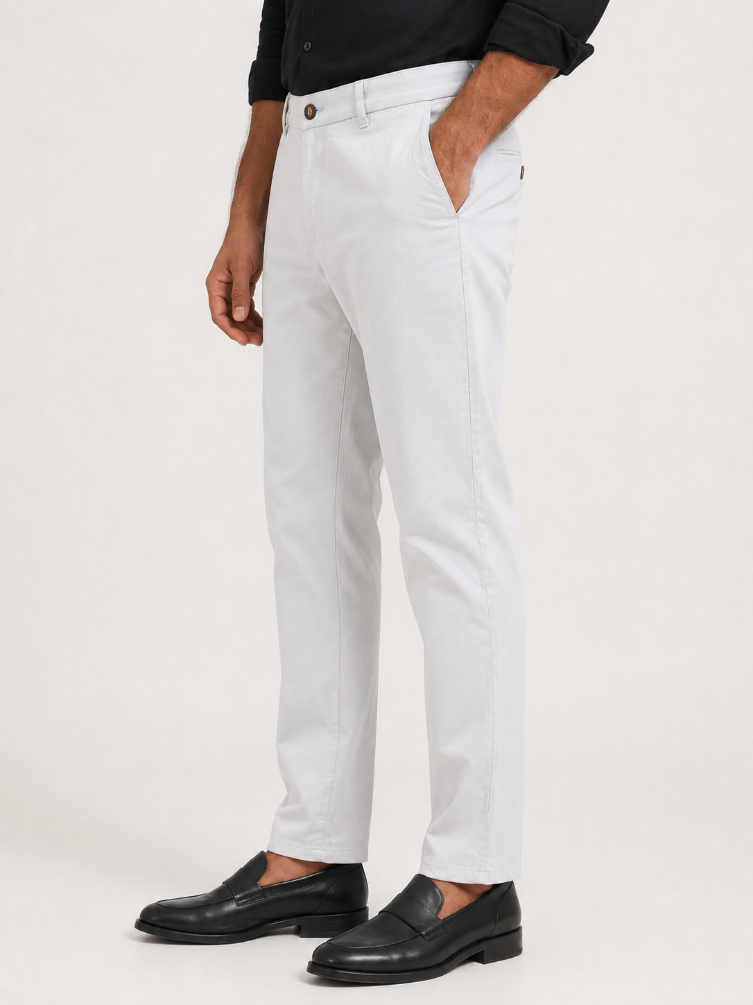 Light Grey Dobby Trouser