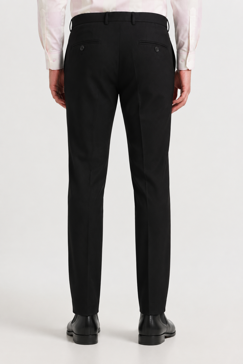 Black 4-Way Stretch Formal Trouser