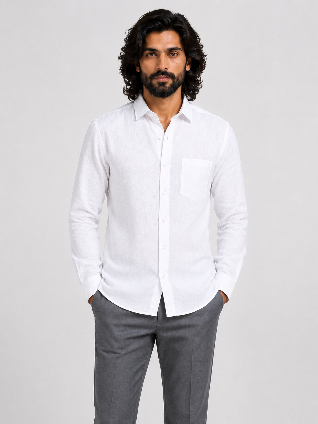 Arctic Breeze Linen Shirt