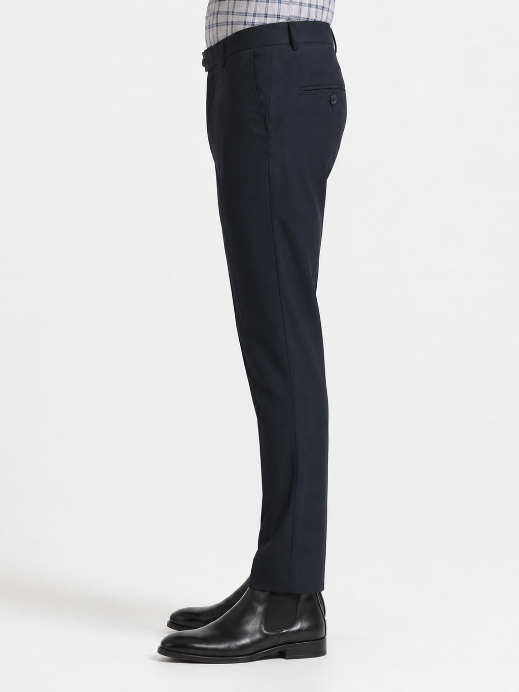 Dark Blue 4-Way Stretch Formal Trouser