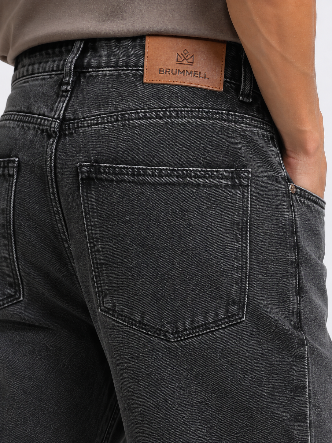 Grey Baggie Fit Denim