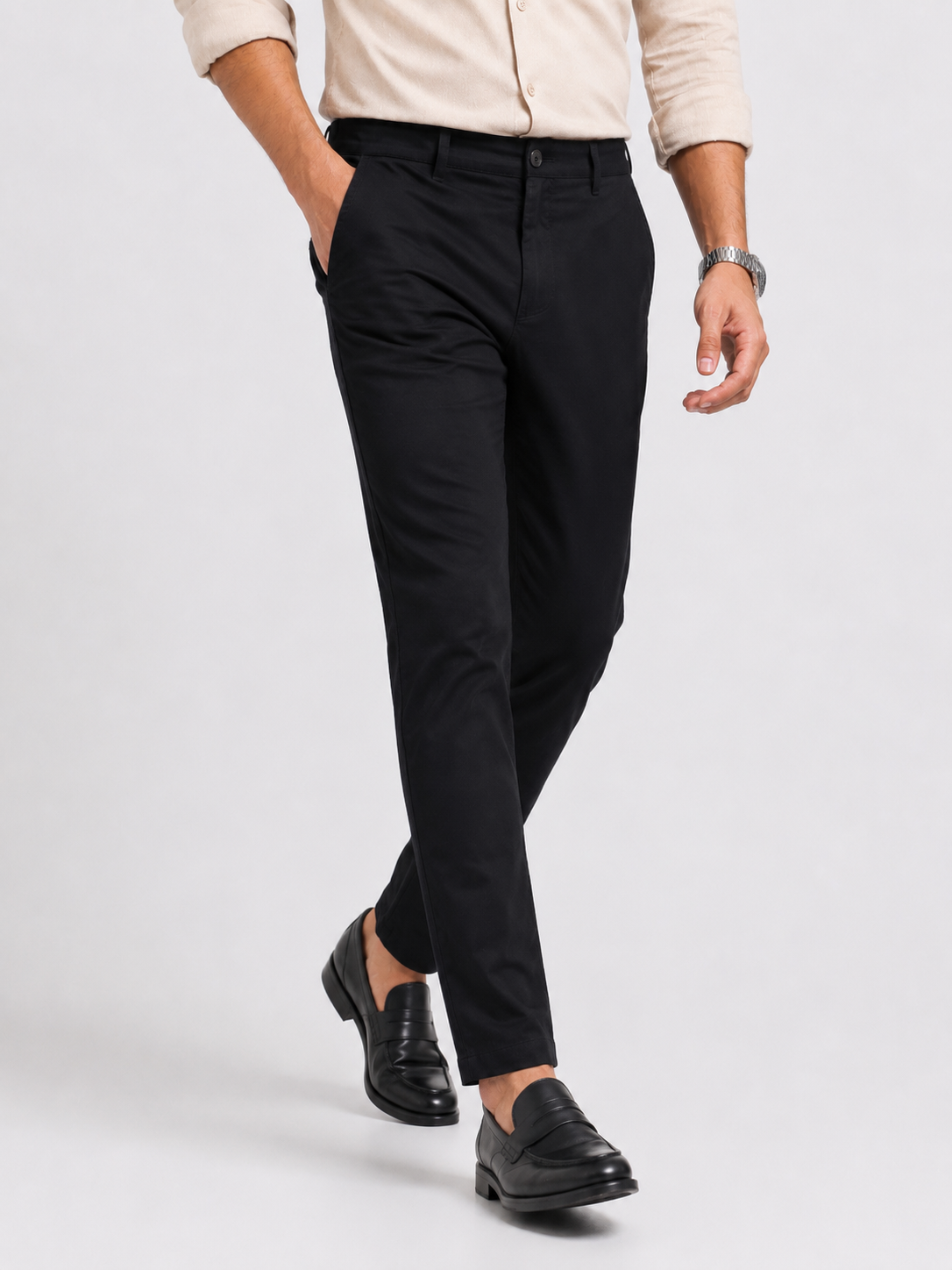 Black Gap Twill Trouser