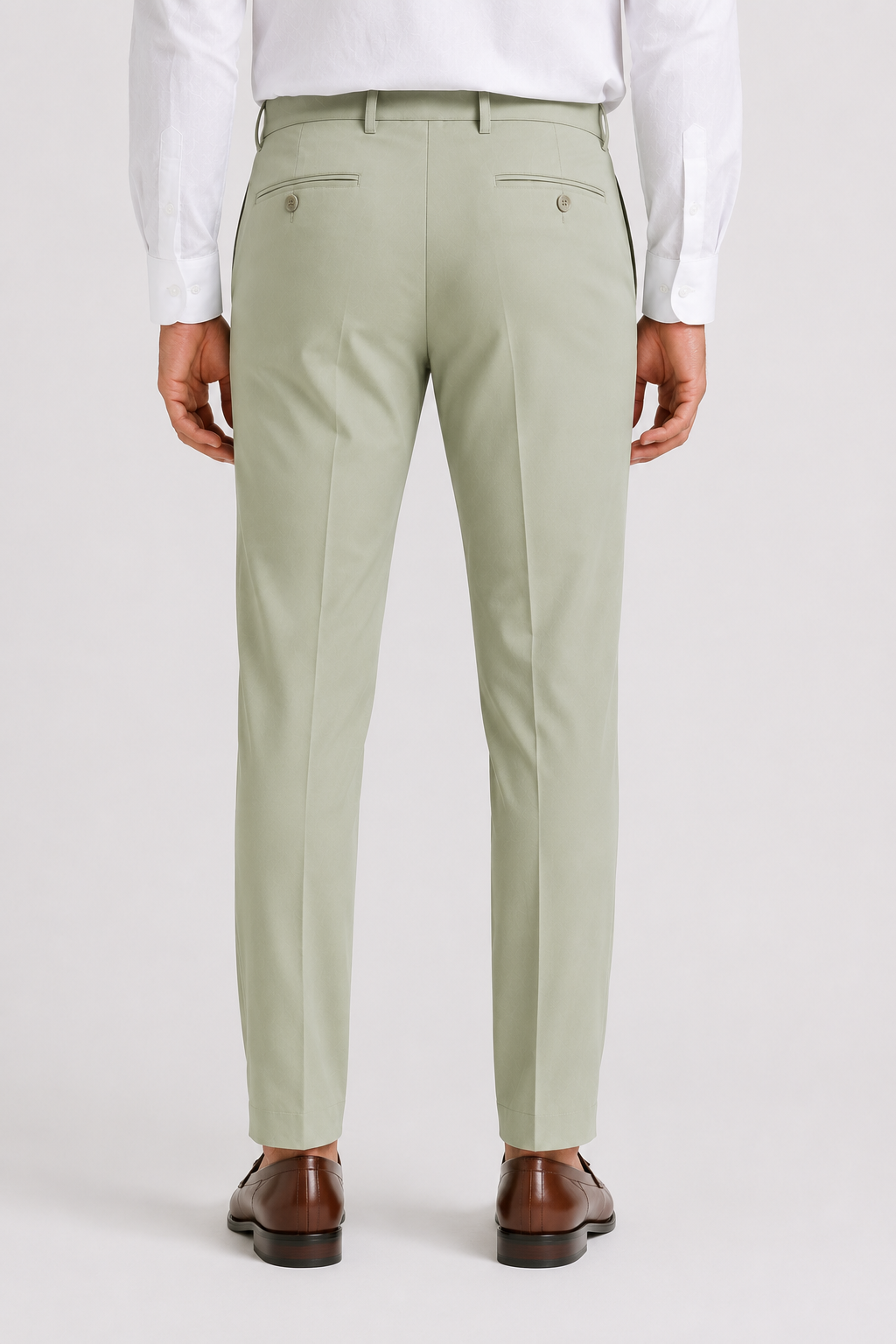 Pista Green 4-Way Stretch Formal Trouser