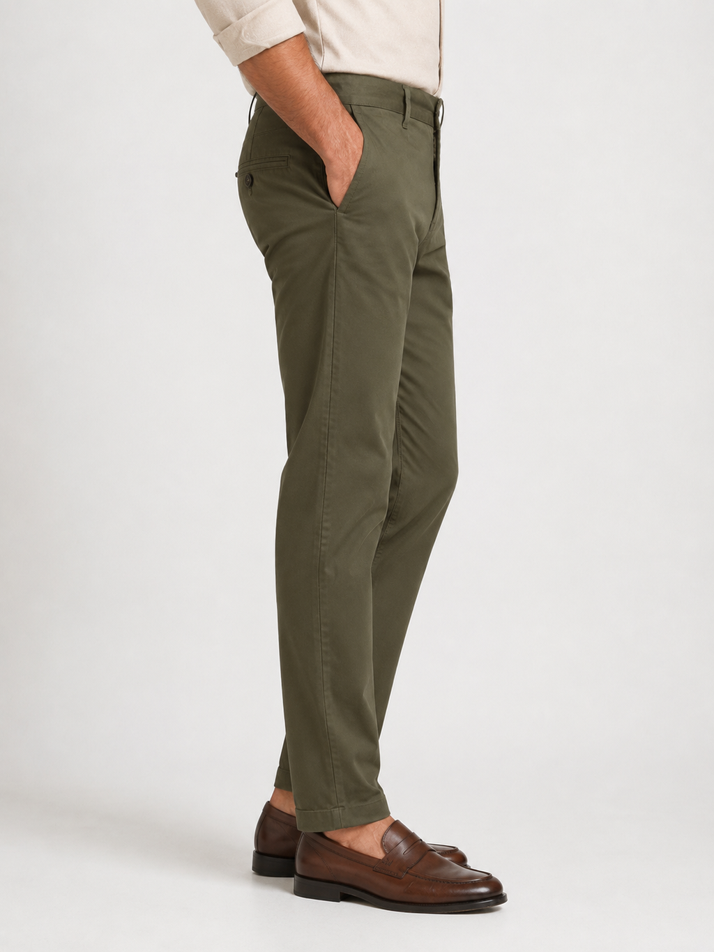 Army Green Twill Trouser