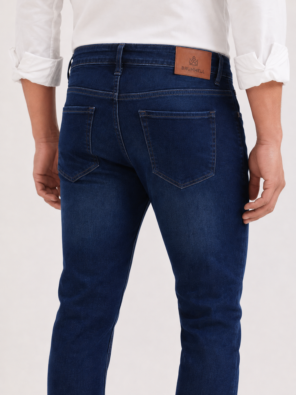 Indigo Dark Blue Slim Fit Denim