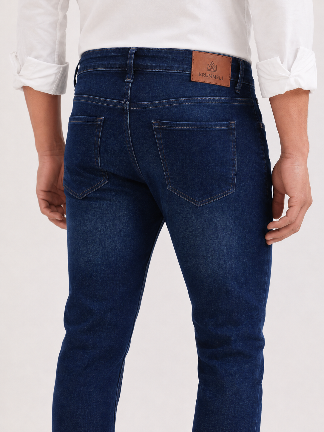 Indigo Dark Blue Slim Fit Denim
