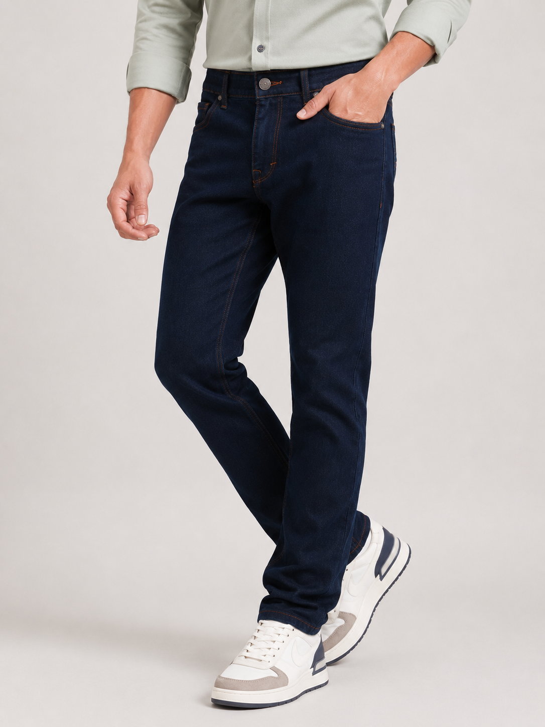 Dark Ink Blue Slim Fit Denim
