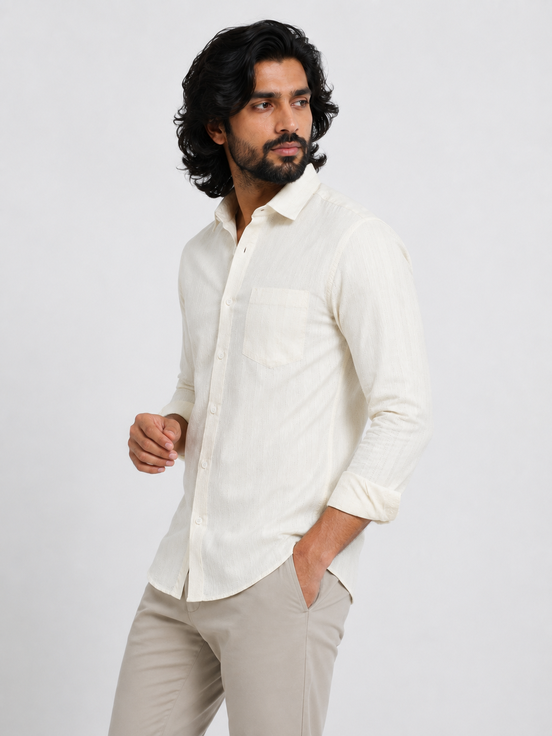 Ivory Dobby Shirt