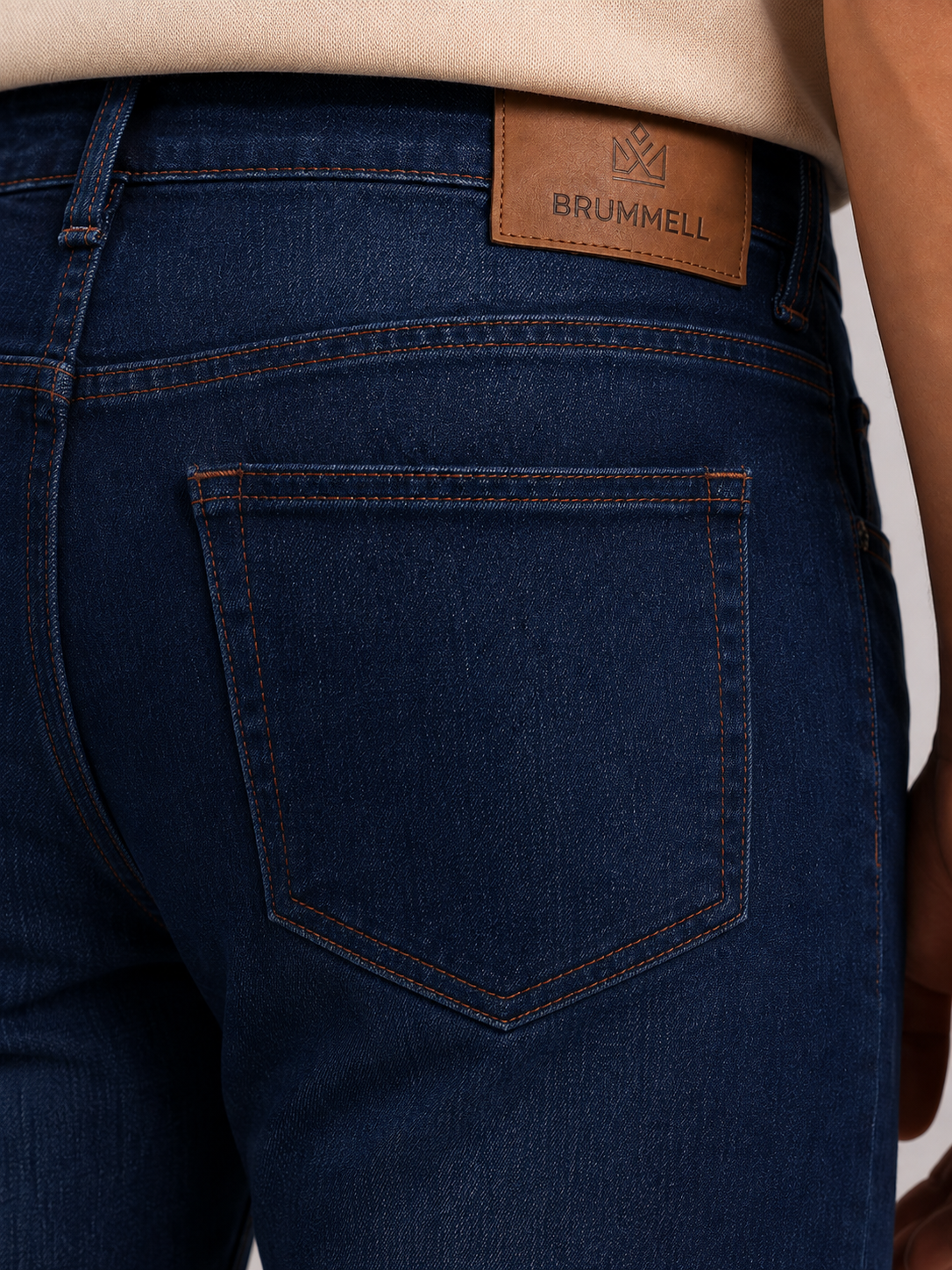 Medium Dark Blue Slim Fit Denim