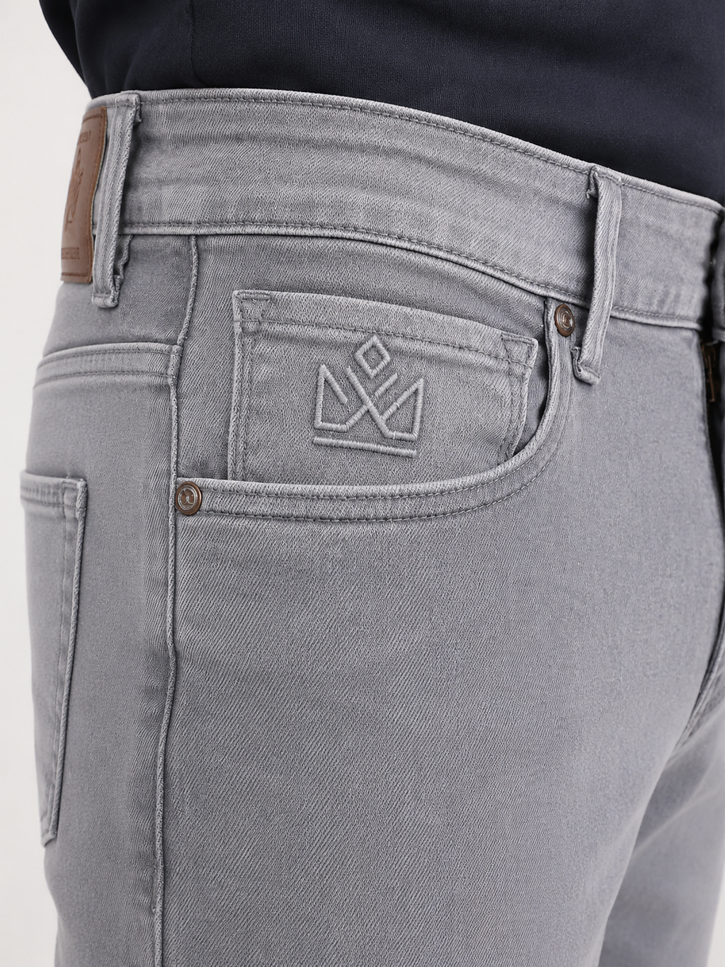 Dark Grey Slim Fit Denim