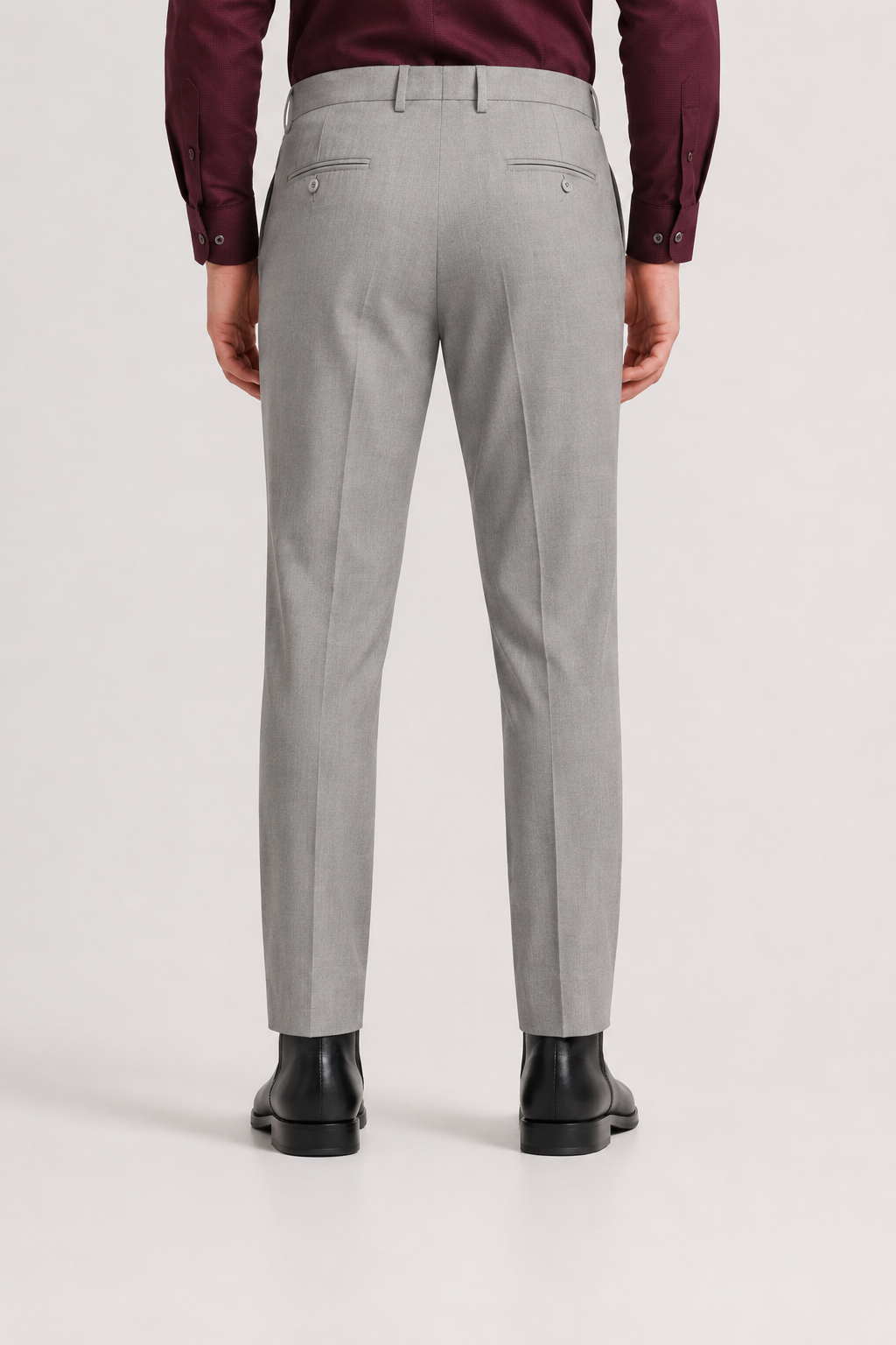 Ash Grey 4-Way Stretch Formal Trouser