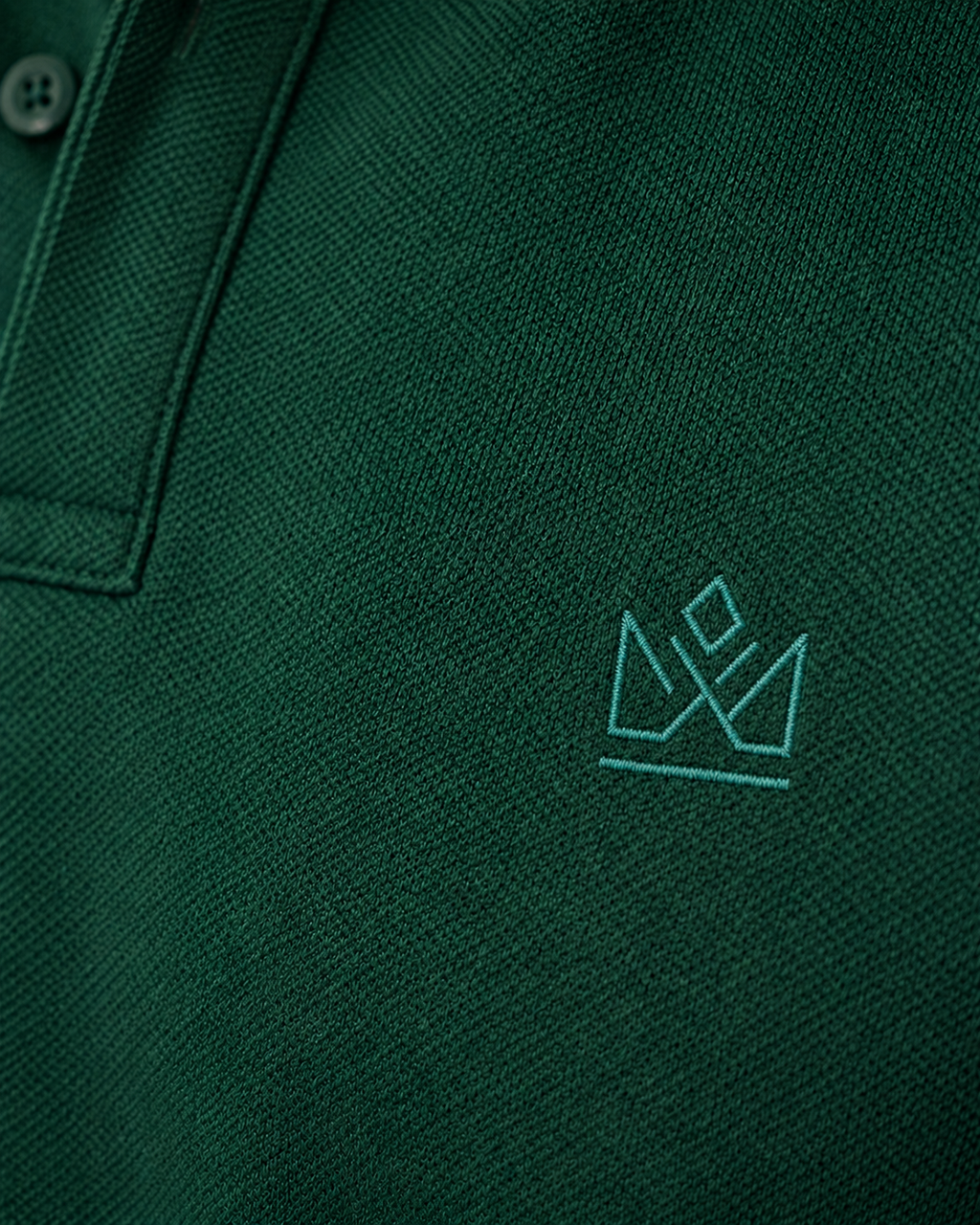Forest Green Piqué Polo T-Shirt