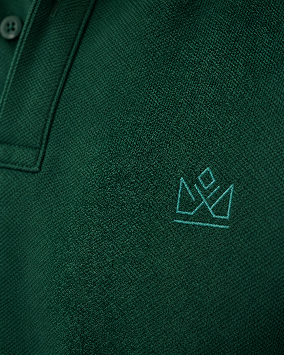 Forest Green Piqué Polo T-Shirt