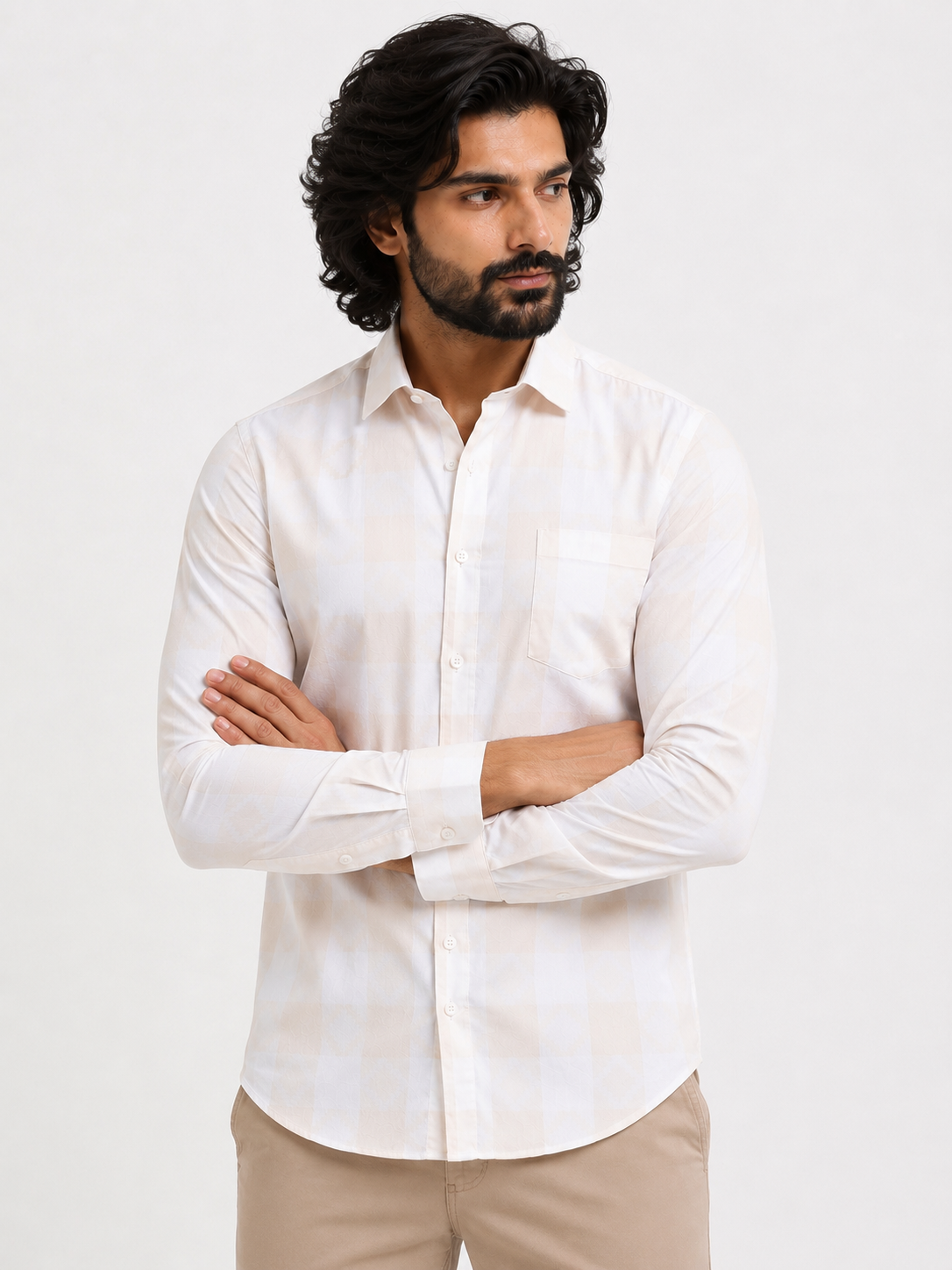 Sandblock Luxe Check Jacquard Shirt