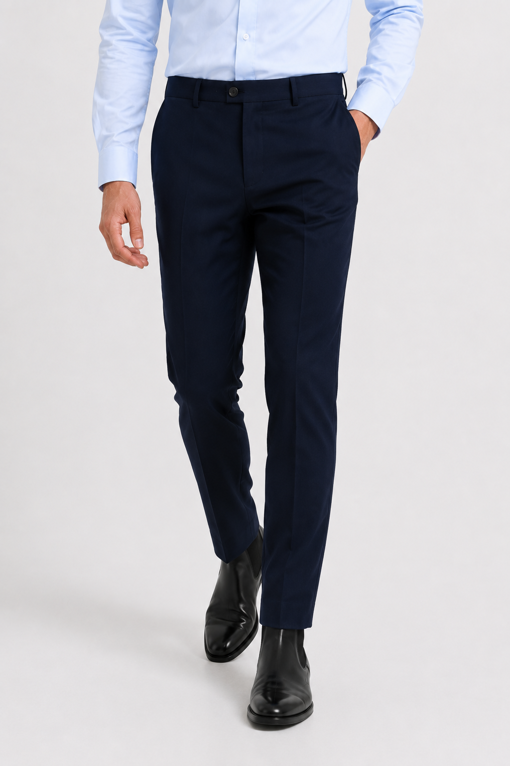 Indo Blue Lachka Stretch Formal Trouser