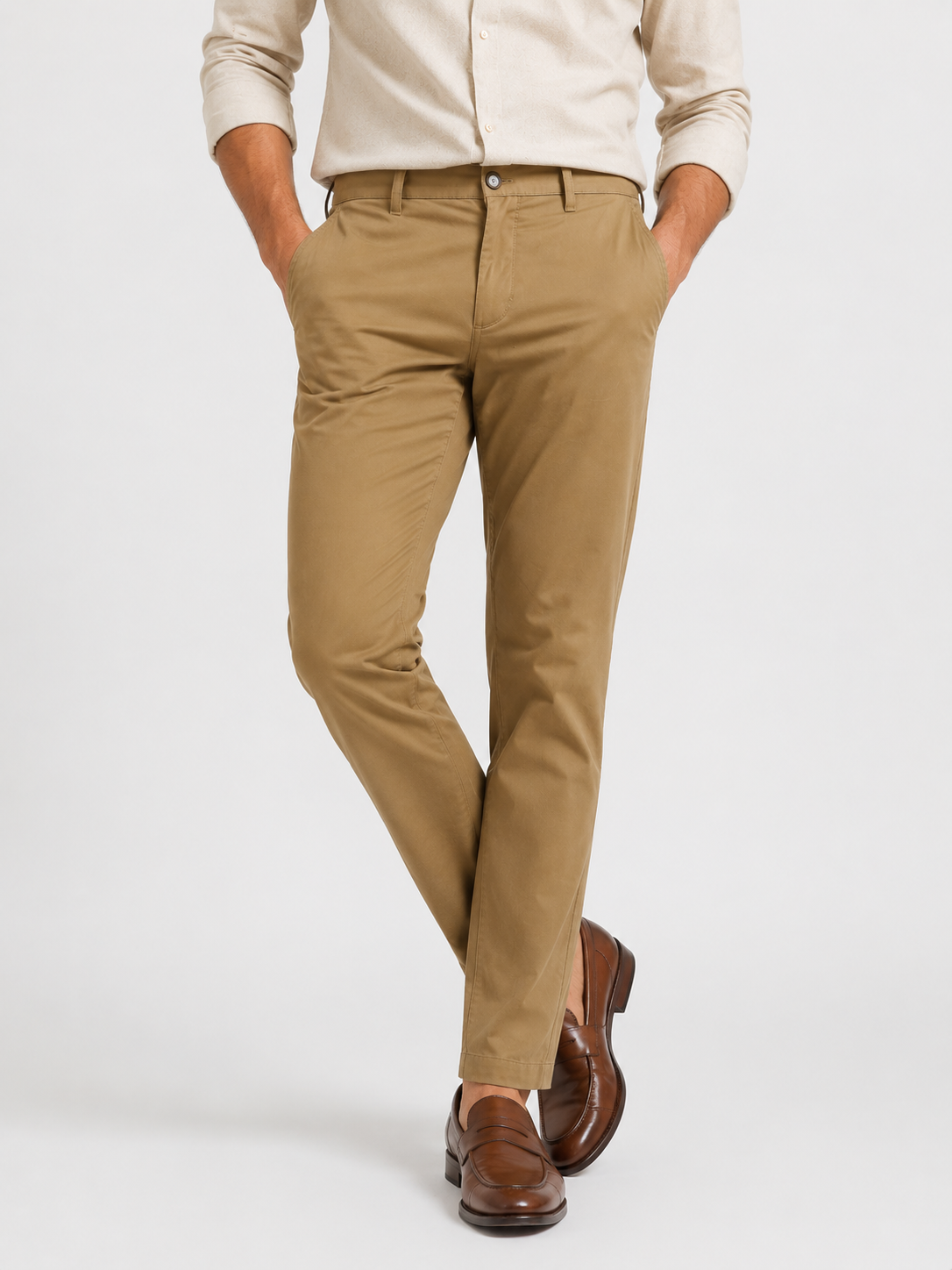 Camel Brown Strecth Trouser