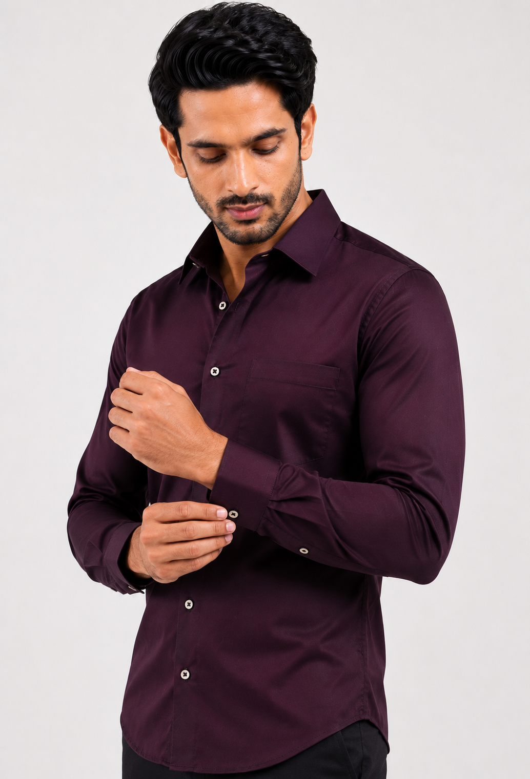 Deep Merlot Formal Shirt